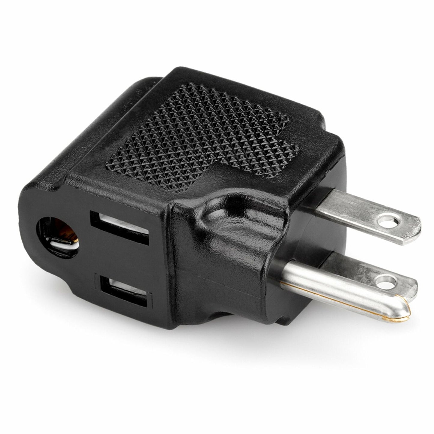 New - Hosa PWA-486 NEMA 5-15P to NEMA 5-15P Right-angle Adaptor