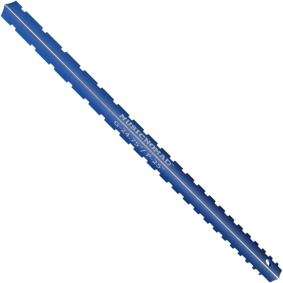 New - MusicNomad MN821 Tri-Beam 3 'n 1 Dual Notched Straightedge