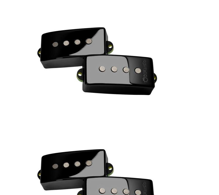 DiMarzio DP124 Sixties P Bass Pickup Set - Gloss Black Metal- NEW