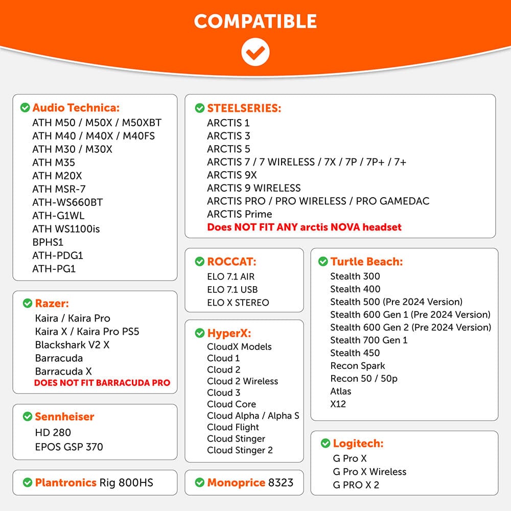 Gaming Hybrid Velour Upgraded Earpads