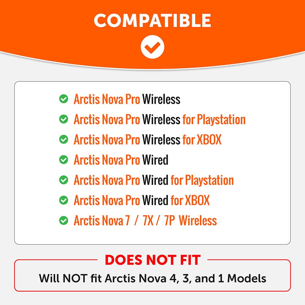 WC Side Speaker Plates for Arctis Nova Headsets - Arctis Nova Booster Pack by Wicked Cushions