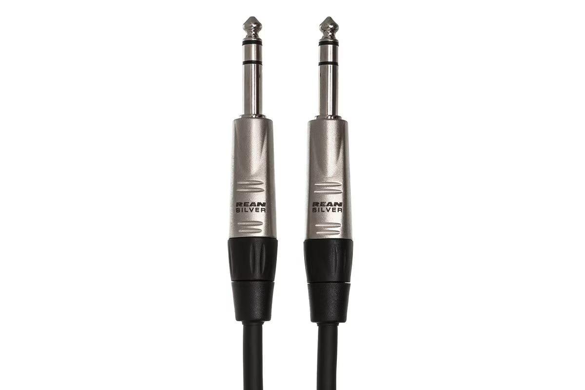 Hosa HSS-050 Pro Balanced Interconnect Cable - REAN 1/4-inch TRS Male to REAN 1/4-inch TRS Male - 50 foot-NEW