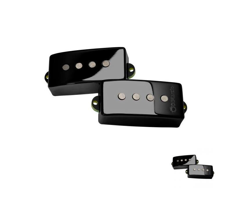DiMarzio DP124 Sixties P Bass Pickup Set - Gloss Black Metal- NEW