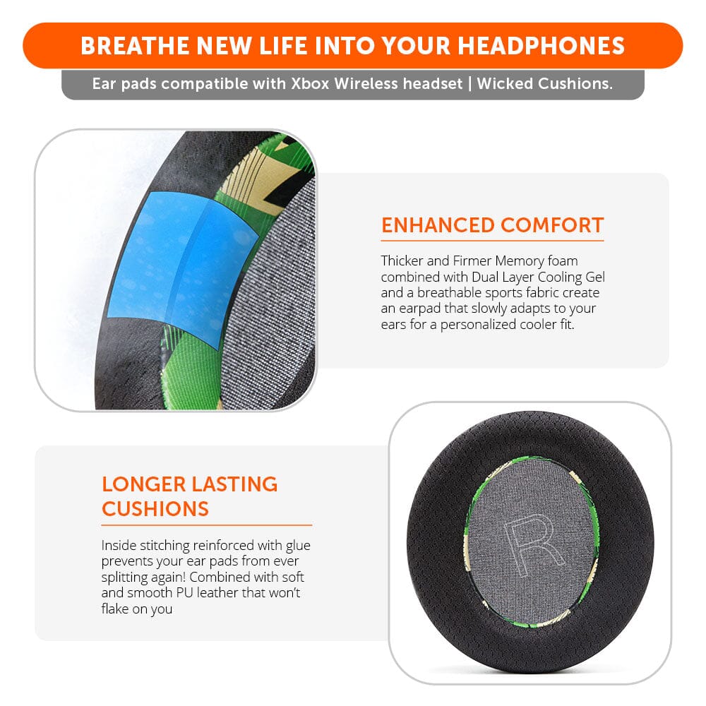 Xbox Wireless Gaming Headset Earpads - WC FreeZe Cooling Gel