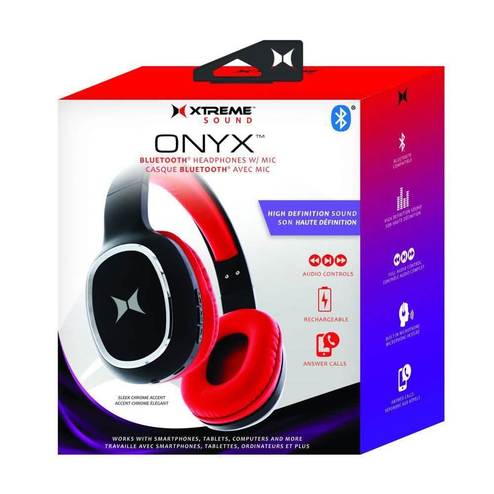 Stereo Bluetooth Headphones With Mic Adjustable Cushioned Headband Xtreme Onlyx