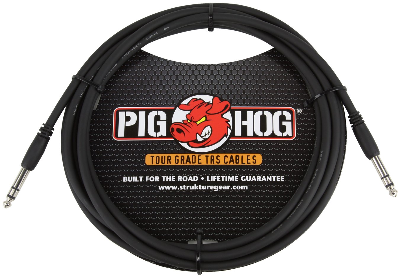 NEW - 2 Pack Pig Hog High Performance 15ft 1/4" TRS - 1/4" TRS Instrument Cable PTRS15