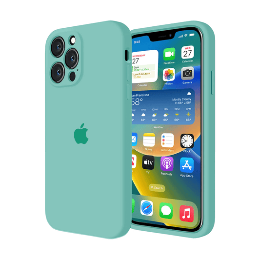 iPhone Camera Protection Spearmint Green Silicone Case Apple