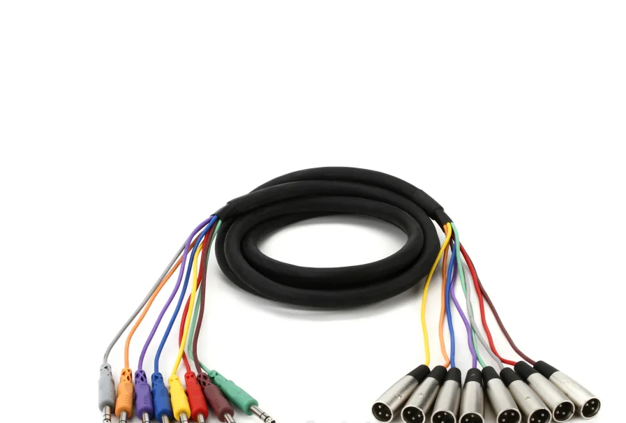 Hosa STX-803M 8-channel 1/4 inch TRS Male to XLR Male Balanced Snake - 9.9 foot -NEW