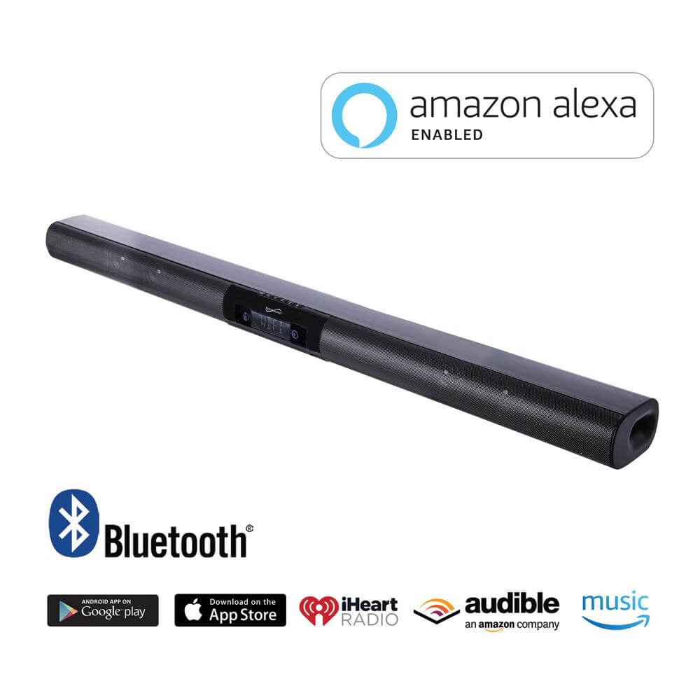Supersonic 37' Premium Optical Bluetooth Soundbar System with Voice Control