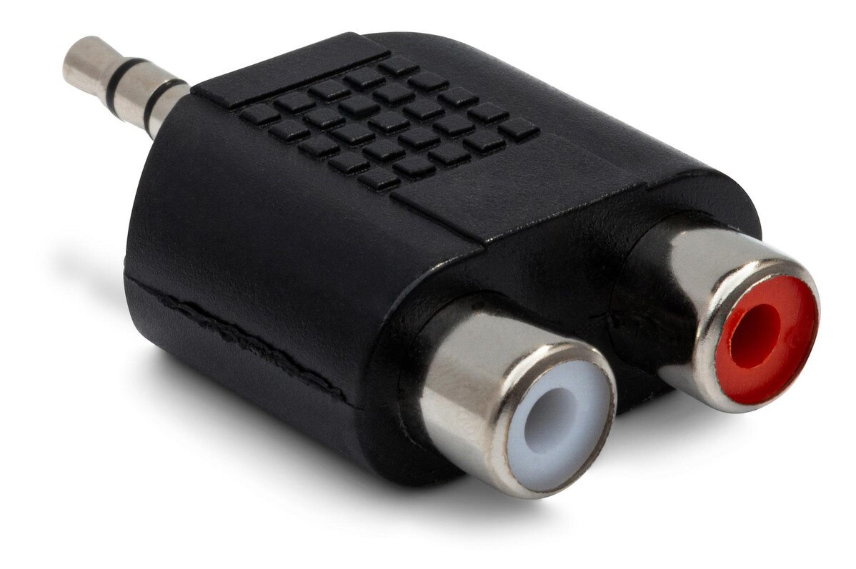 Hosa GRM-193 Adapter Dual RCA to 3.5 mm TRS -NEW