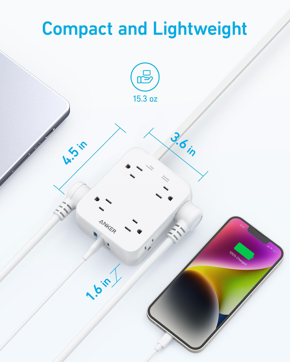 USB Power Strip 11-in-1 Power Strip Anker 341