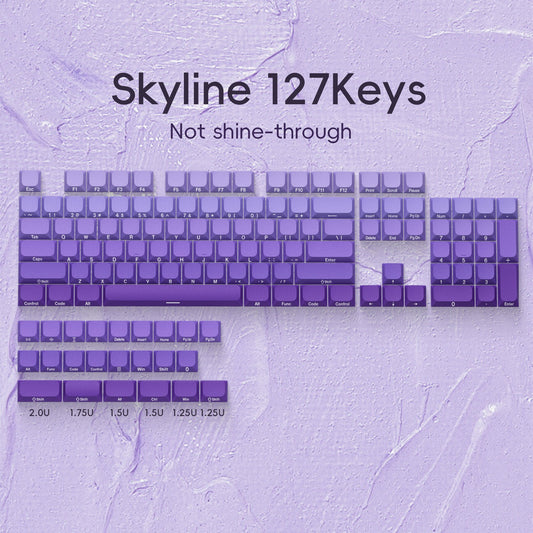 XVX Slope Low Profile Side-Printed Keycaps 131 Keys