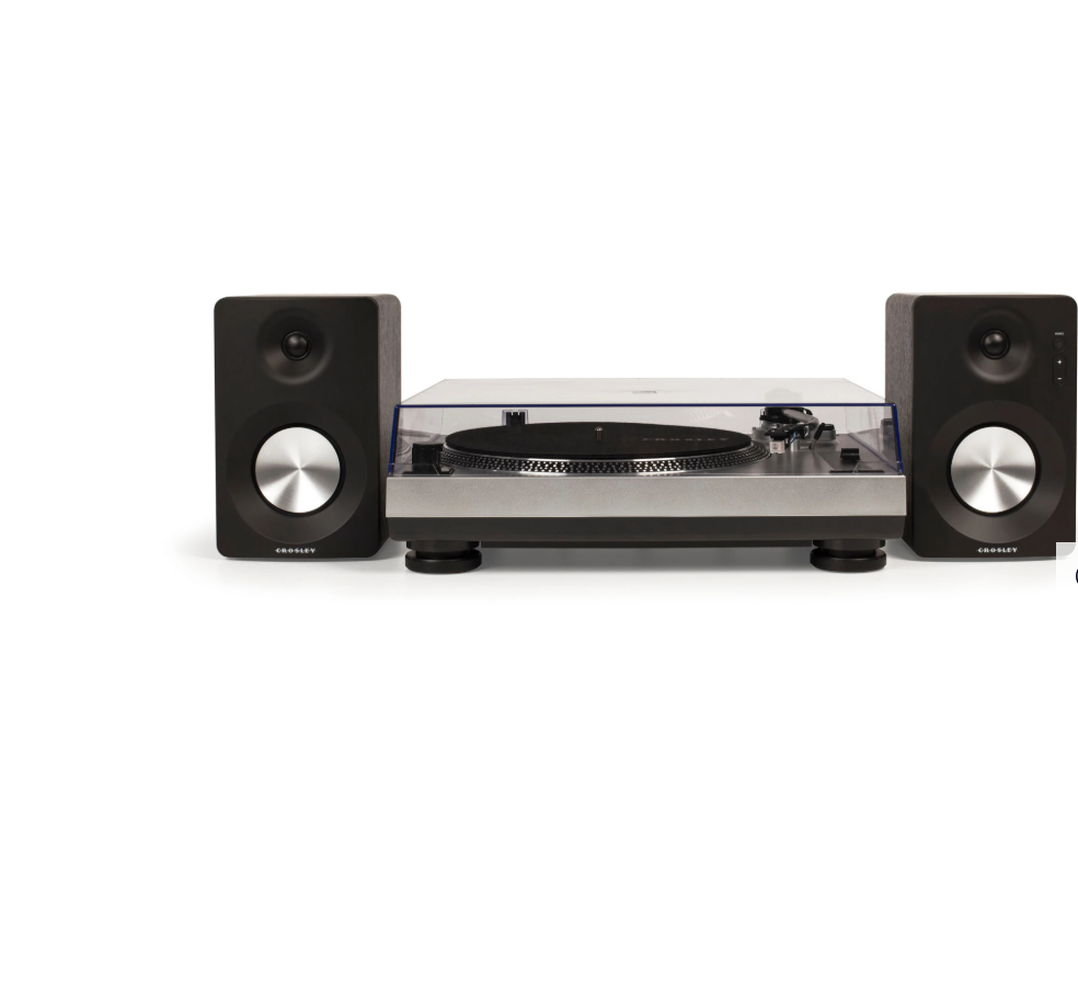 Crosley K100 K-Series 2-Speed Bluetooth Turntable System with Dual Speakers -NEW