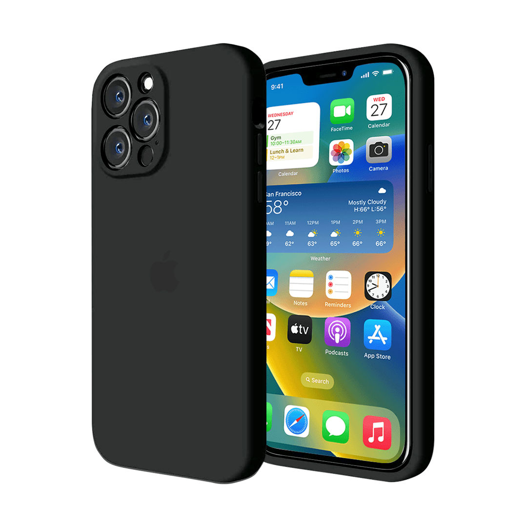 iPhone Camera Protection Silicone Black Case Apple iPhones