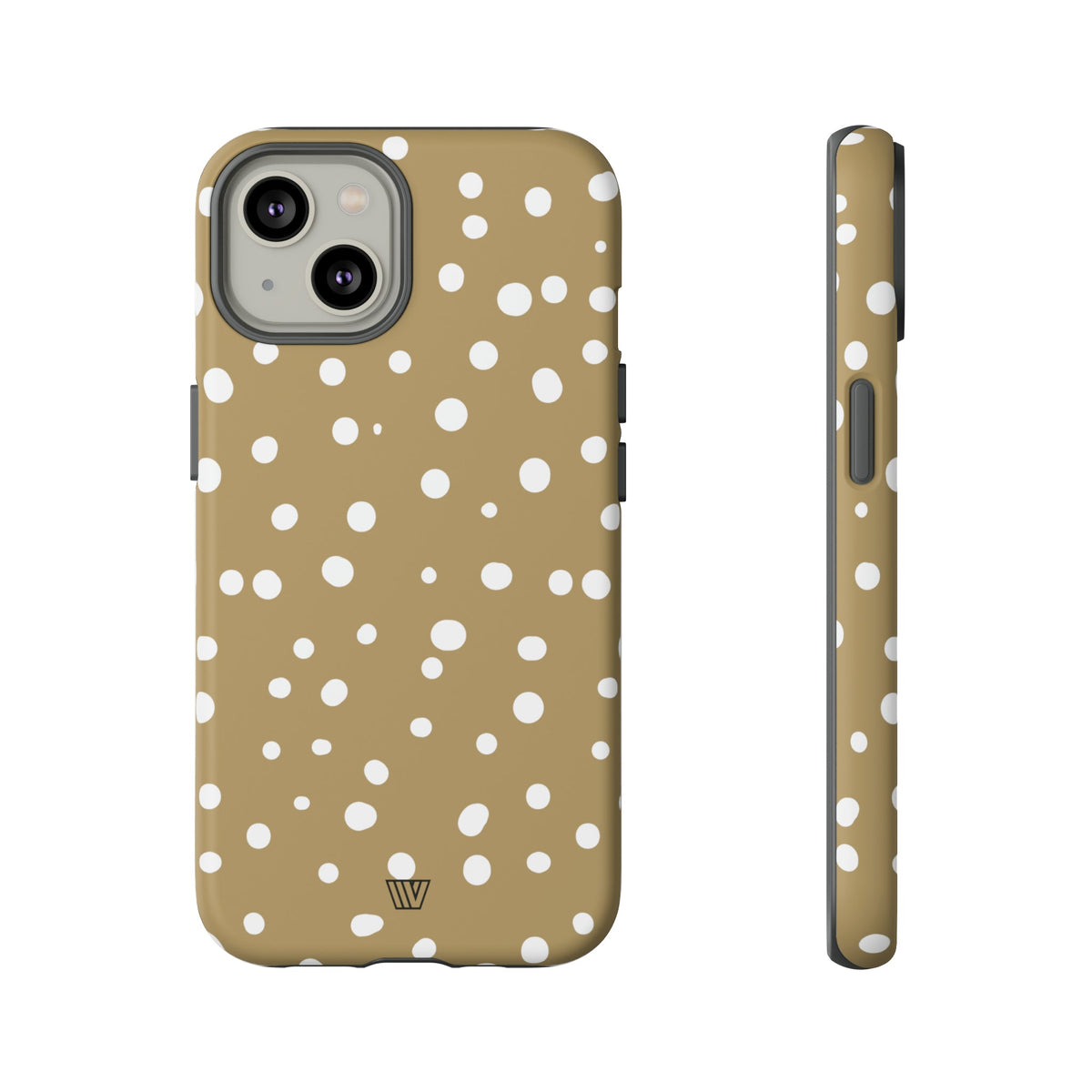 Dark Beige Dots Tough Phone Case