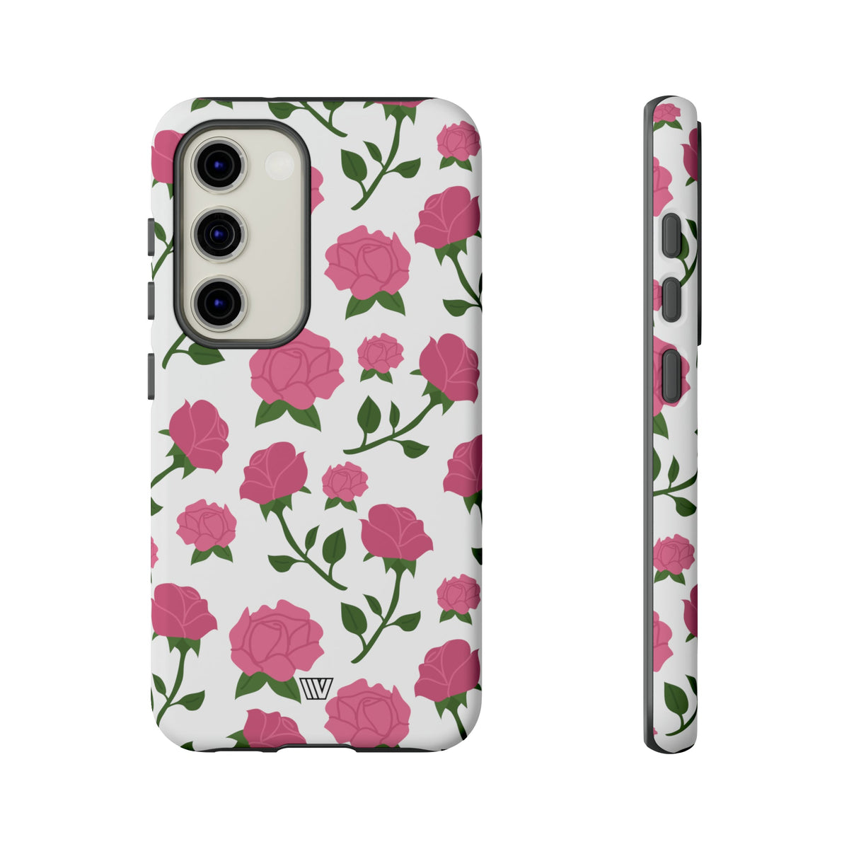 Pink Roses Tough Phone Case Dual-Layer Protective Trovvve
