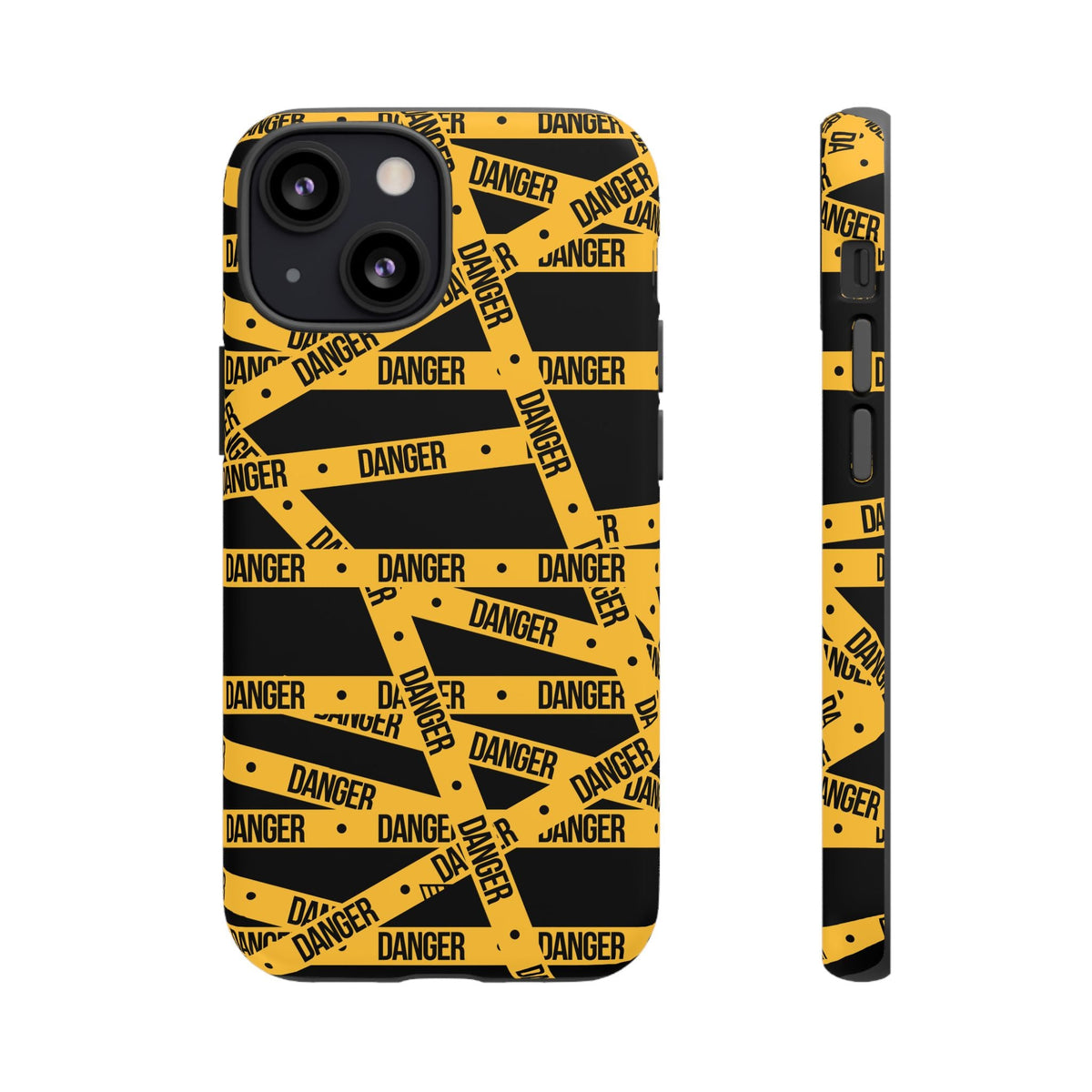Tough Impact-Resistant Phone Case DANGER TAPE