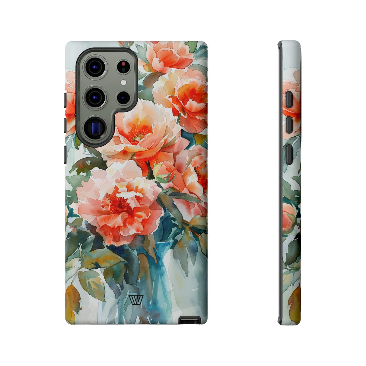 Tough Phone Case Dual-Layer Impact Resistant PEONY DREAMS