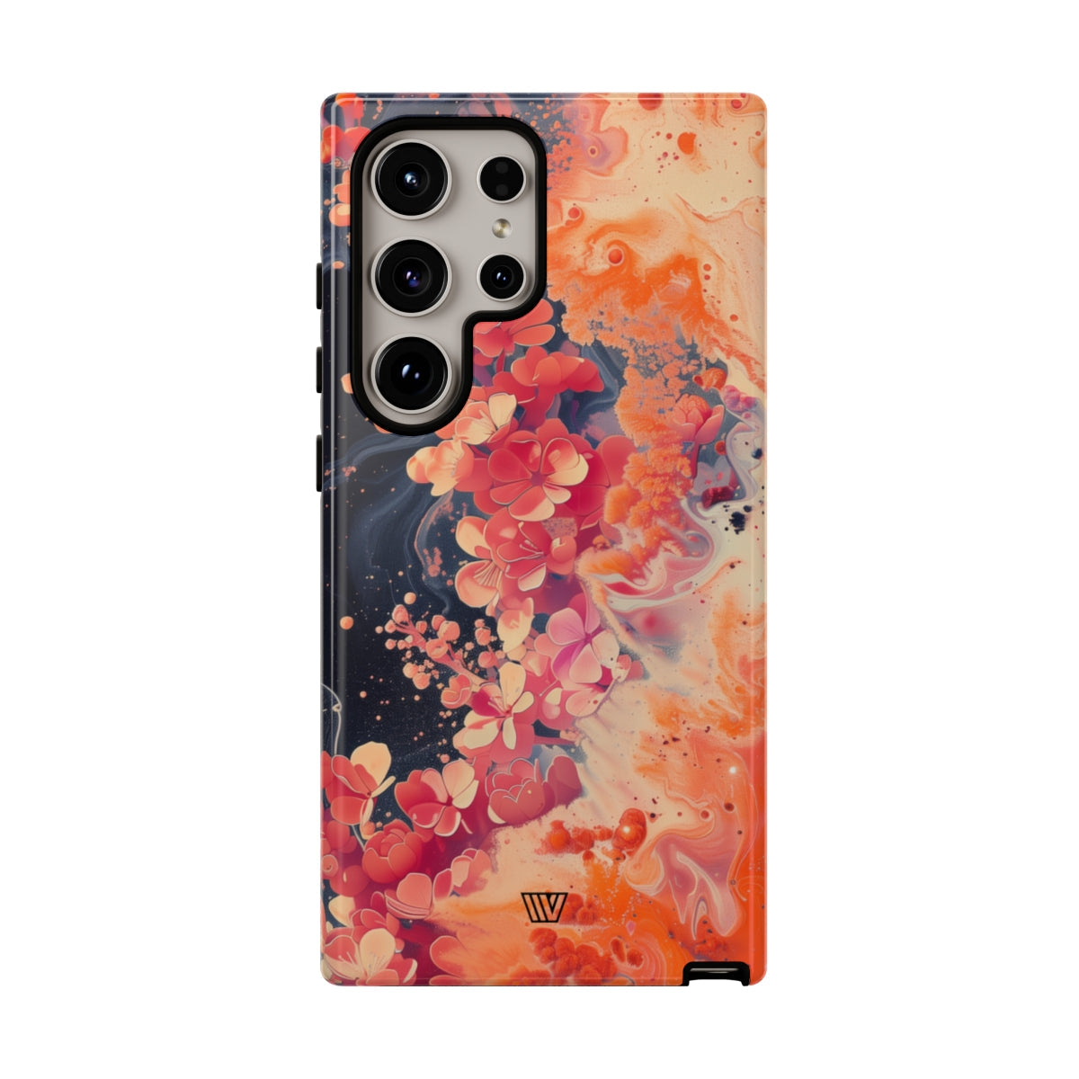 Tough Phone Case Dual-Layer Protection Phone Case WAVE OF FLOWERS