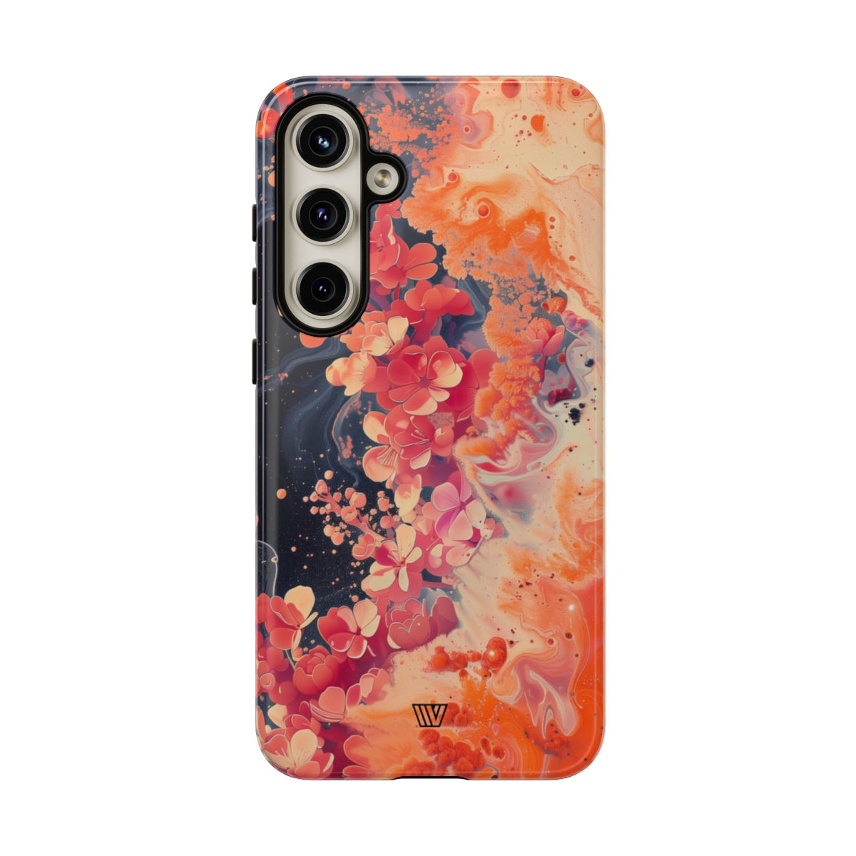 Tough Phone Case Dual-Layer Protection Phone Case WAVE OF FLOWERS