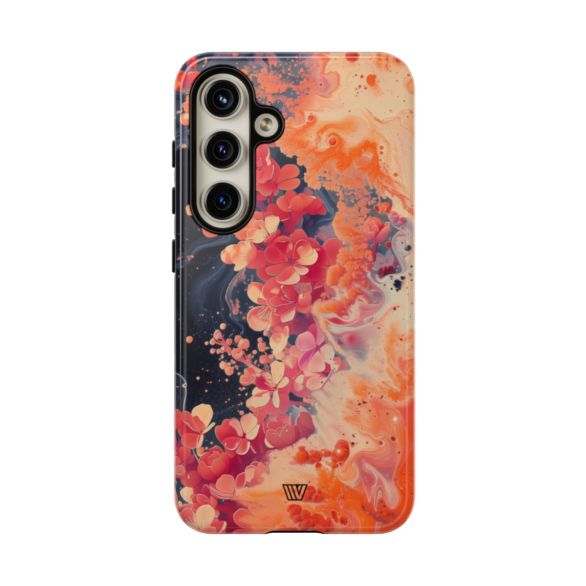 Tough Phone Case Dual-Layer Protection Phone Case WAVE OF FLOWERS