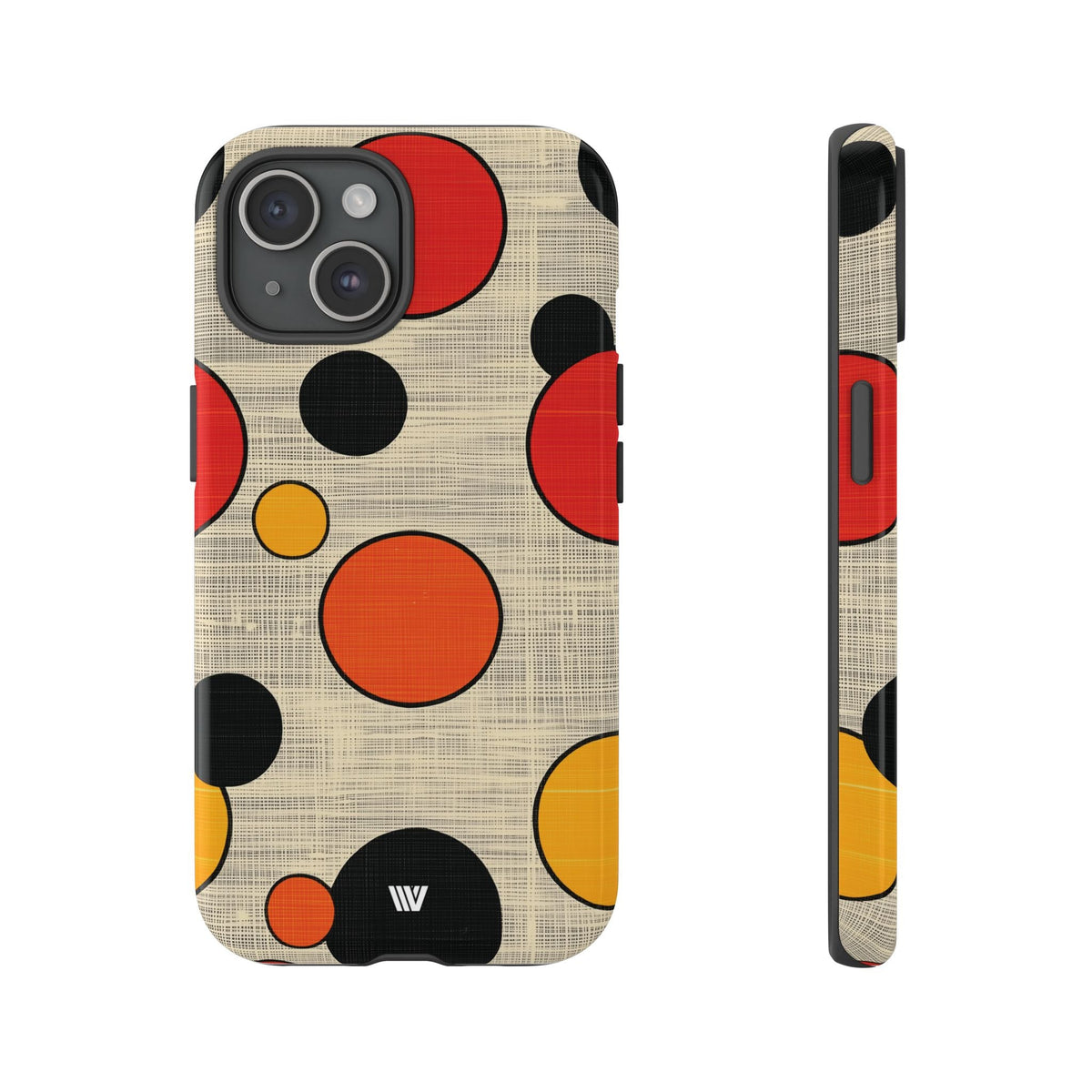 Tough Phone Case Mid-Century Dots Protective Cover