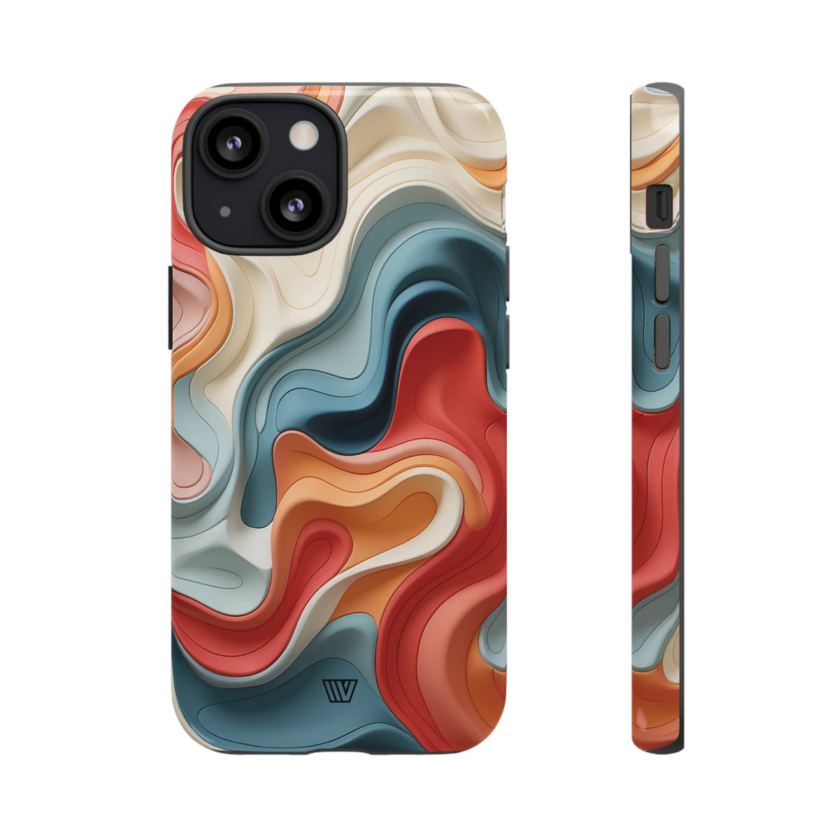 3D Colorful Clay Tough Phone Case