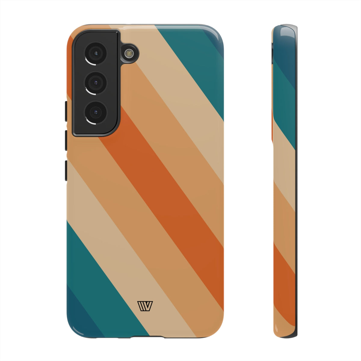 Retro Stripe Tough Phone Case 70s Style