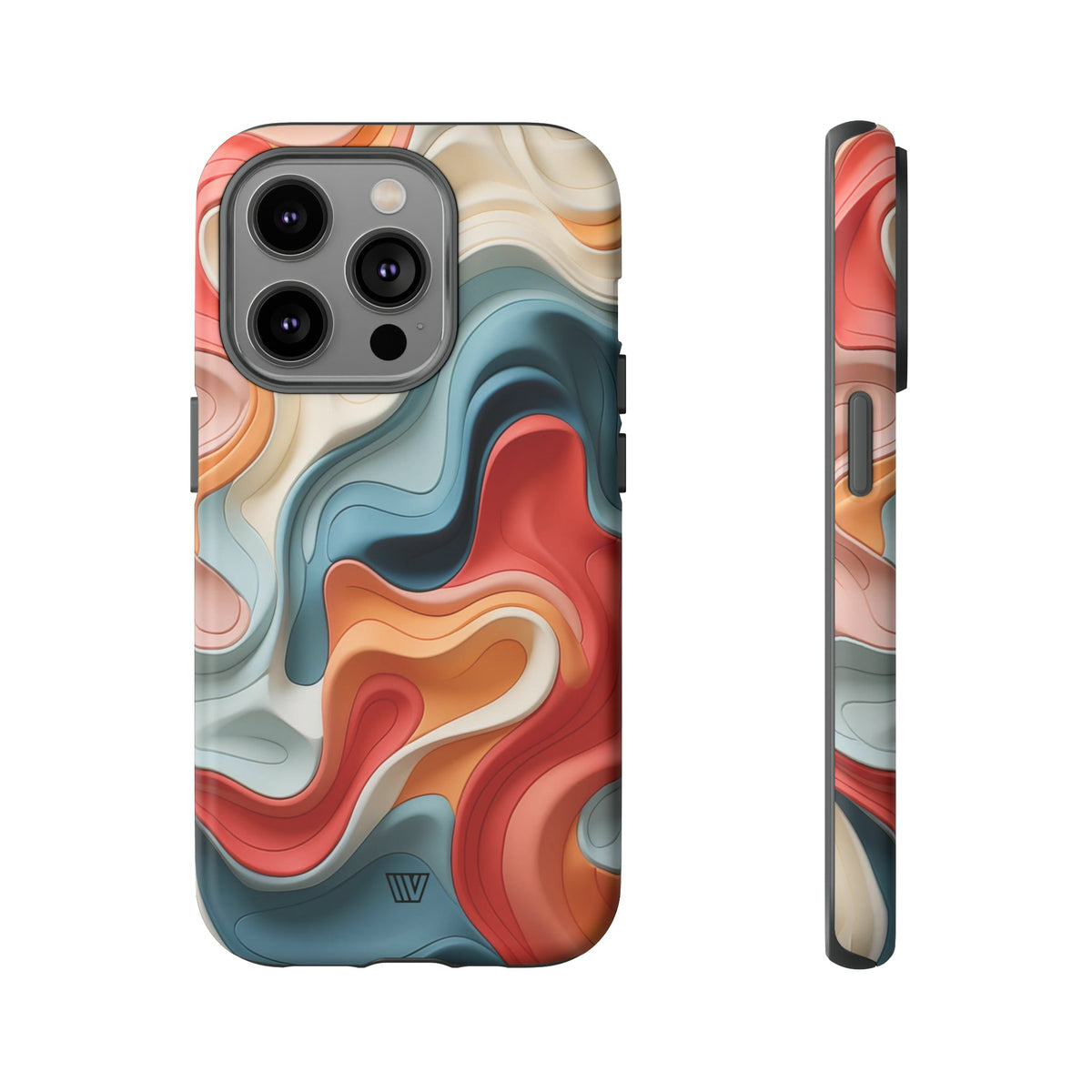 3D Colorful Clay Tough Phone Case