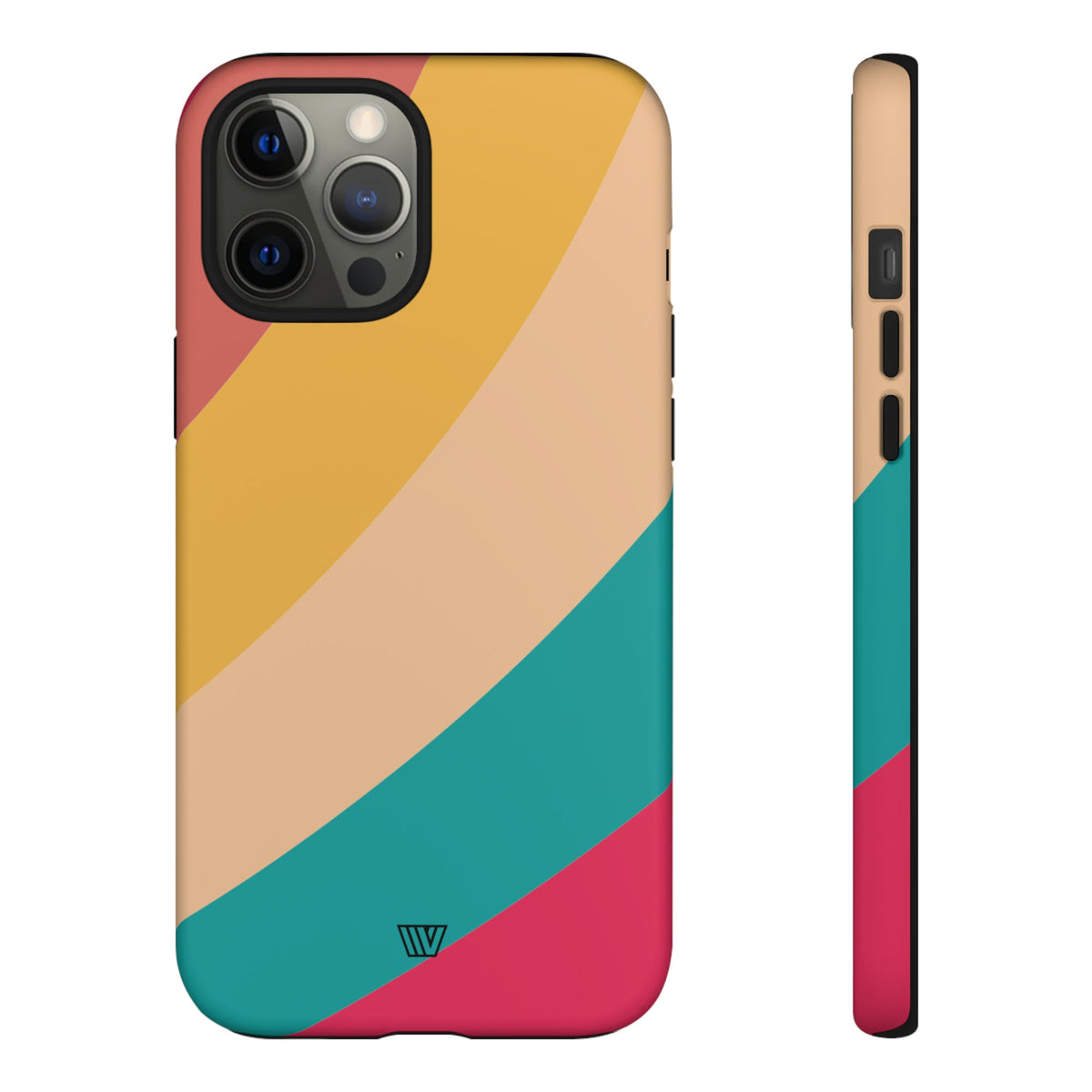 Rainbow Tough Phone Case Durable Impact-Resistant Shell SUMMER BY THE SEA