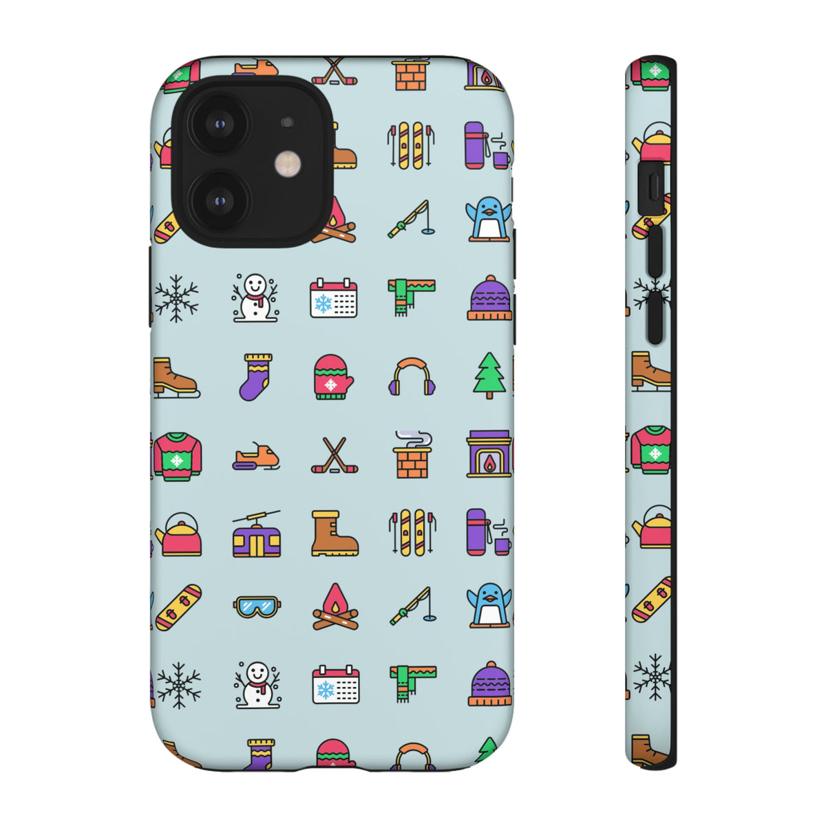 Tough Phone Case Dual-Layer Protective WINTER ICONS