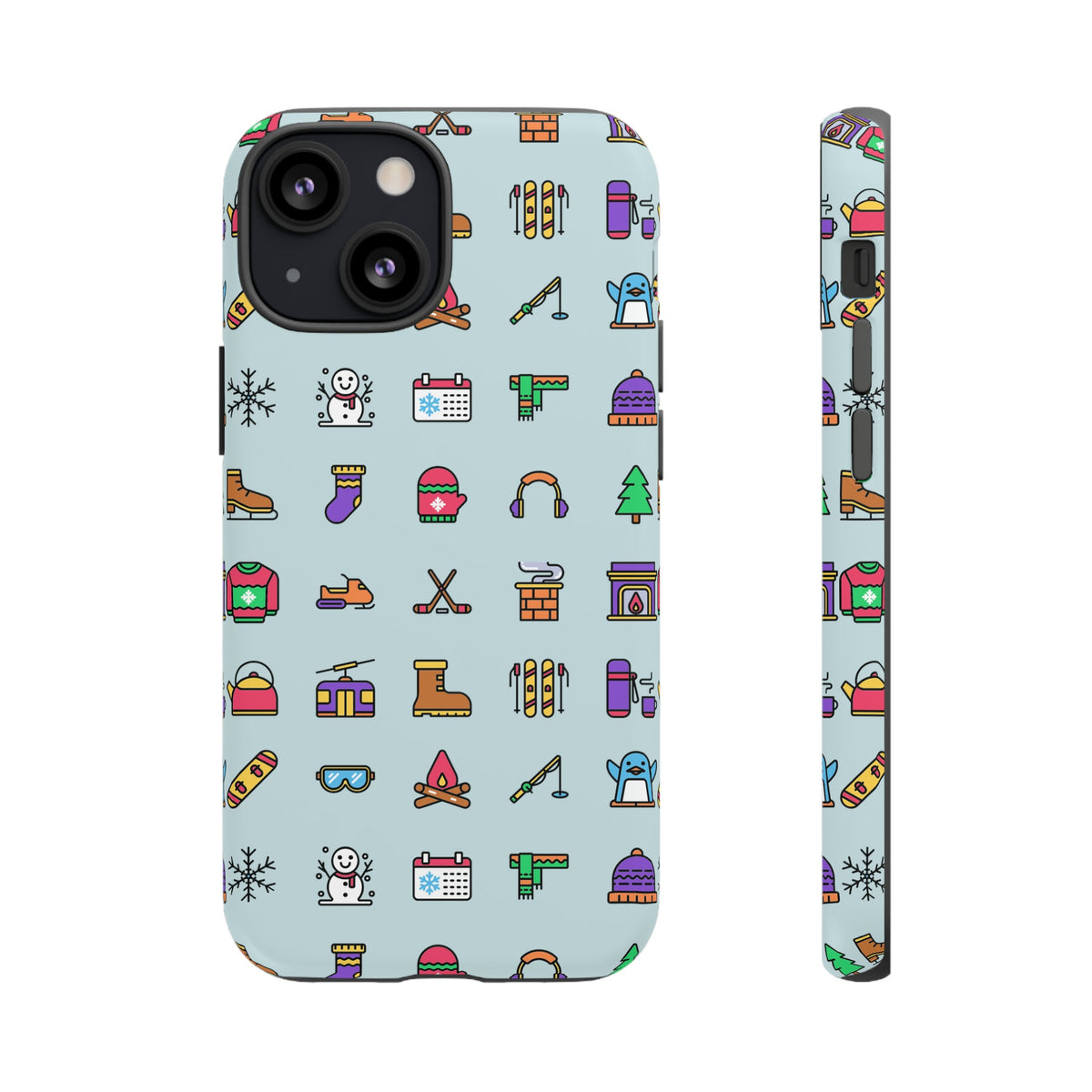 Tough Phone Case Dual-Layer Protective WINTER ICONS