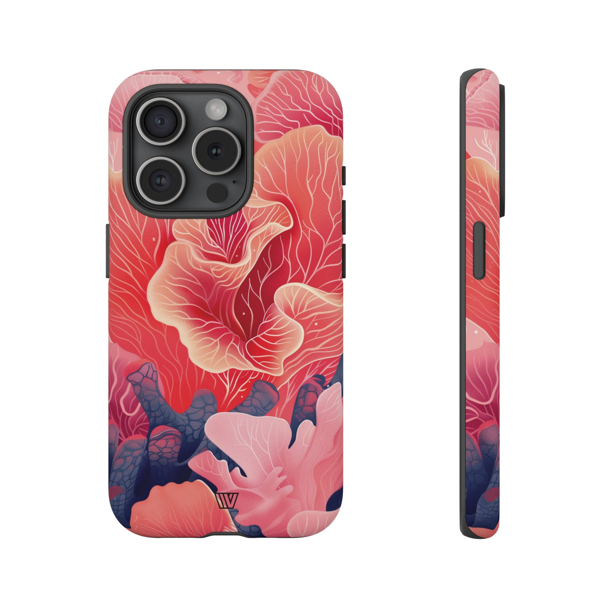 Pink Coral Tough Phone Case Dual-Layer Protection