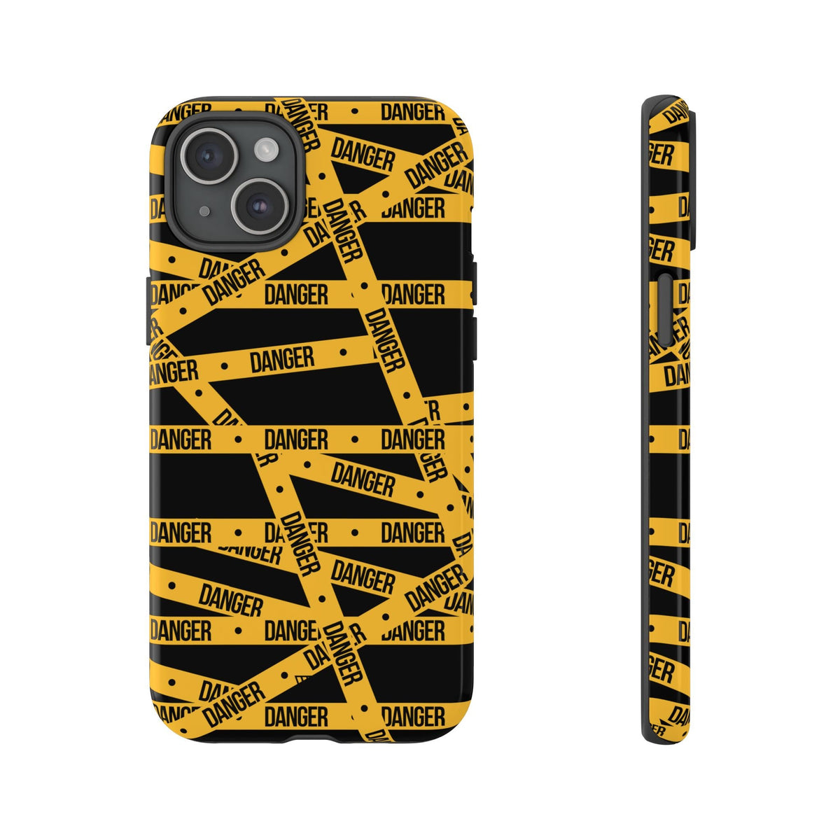 Tough Impact-Resistant Phone Case DANGER TAPE