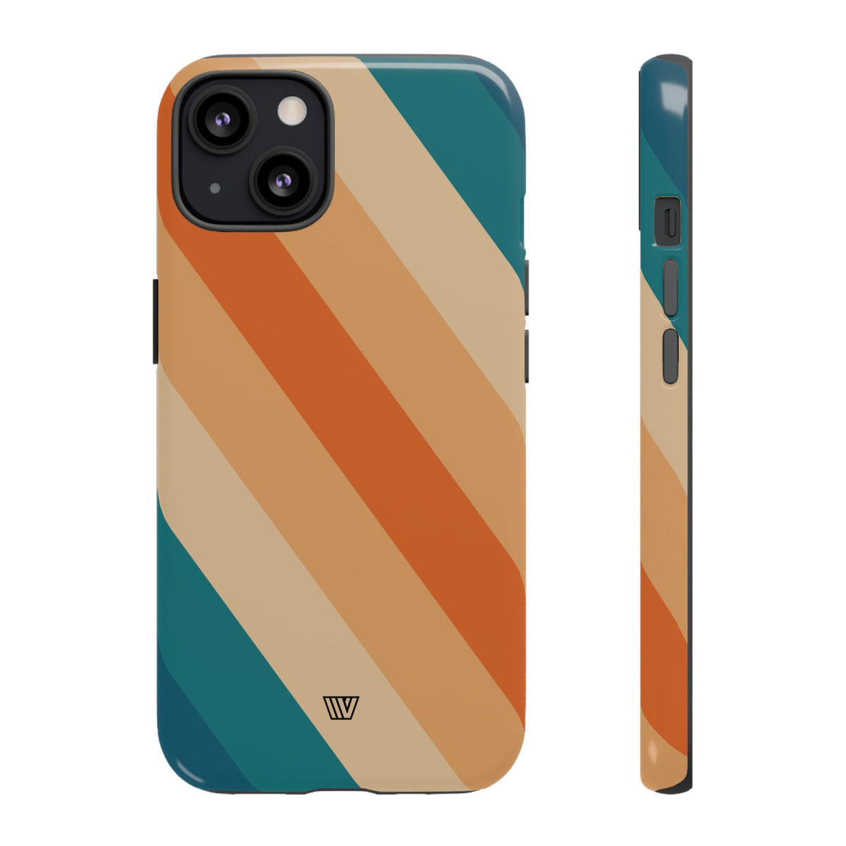 Retro Stripe Tough Phone Case 70s Style