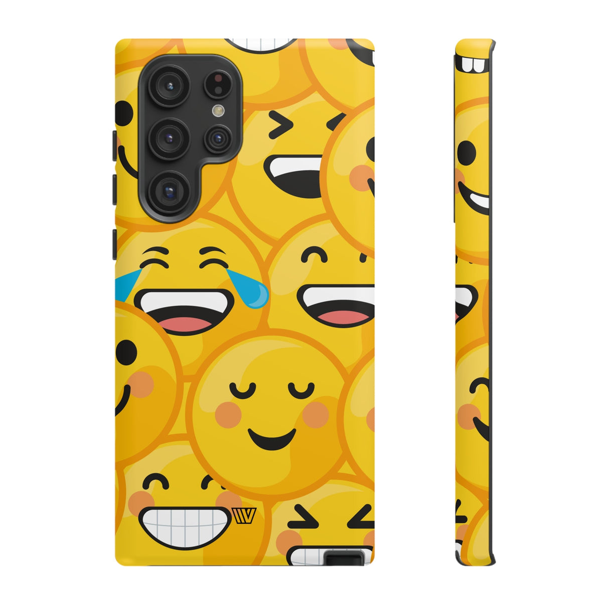 Tough Phone Case Impact-Resistant Dual-Layer Polycarbonate EMOJI FACES