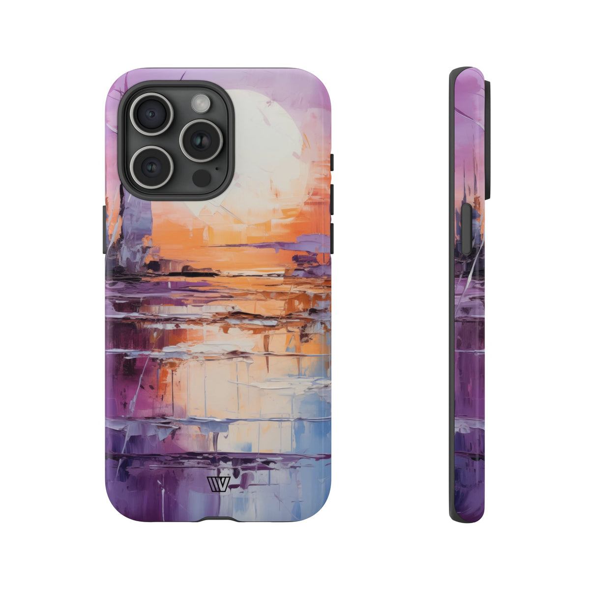 Acrylic Sunset Tough Phone Case Dual-Layer Protection