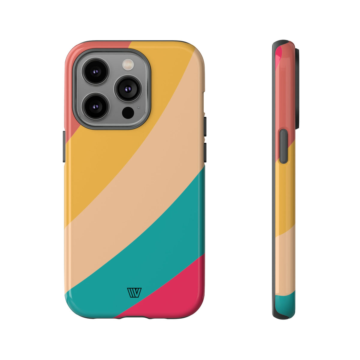 Rainbow Tough Phone Case Durable Impact-Resistant Shell SUMMER BY THE SEA