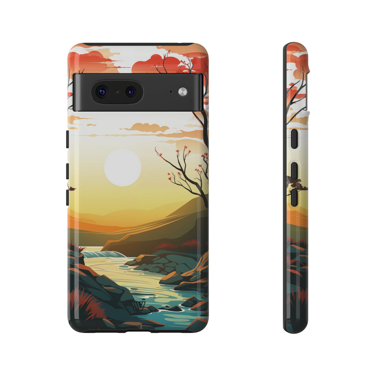 Tough Phone Case Dual-Layer Protection RIVER SUNSET