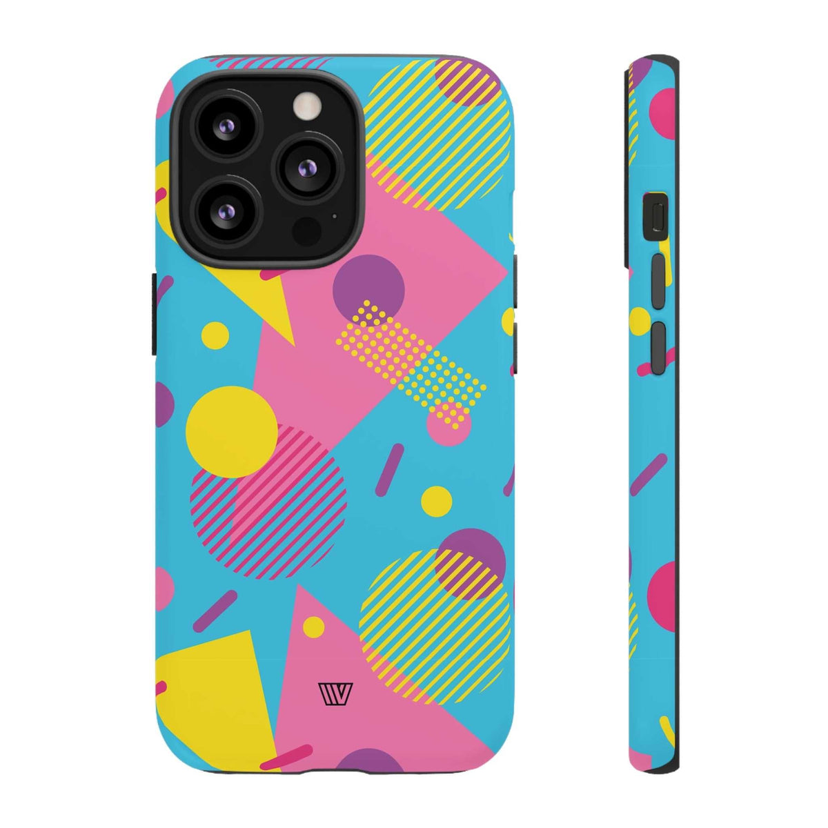 Retro Pattern Light Blue Tough Phone Case