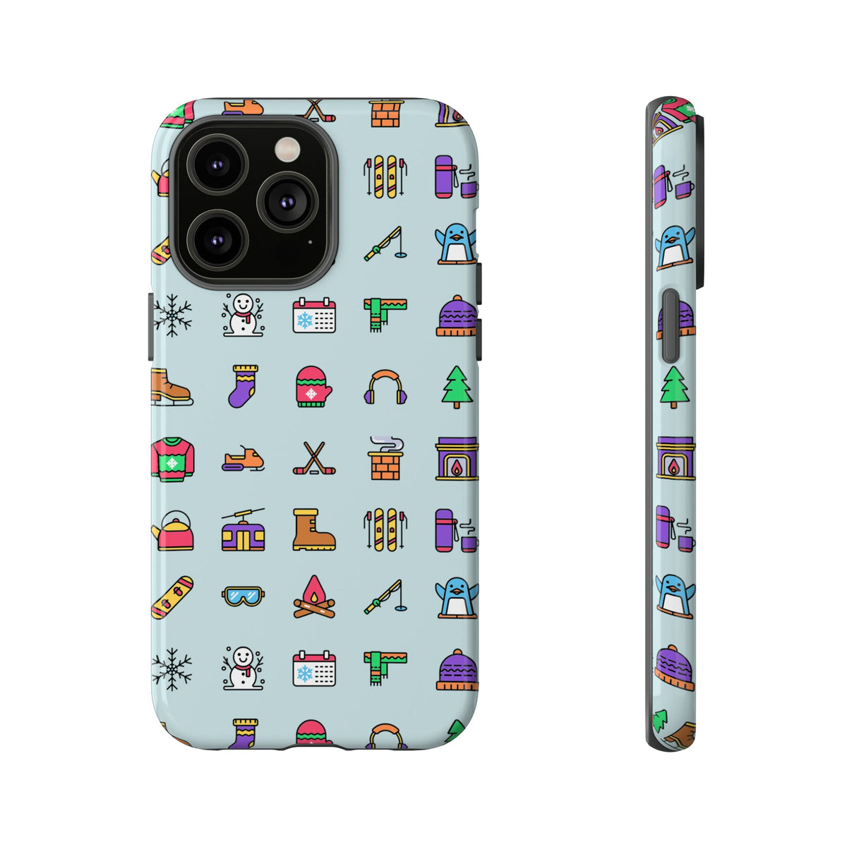 Tough Phone Case Dual-Layer Protective WINTER ICONS