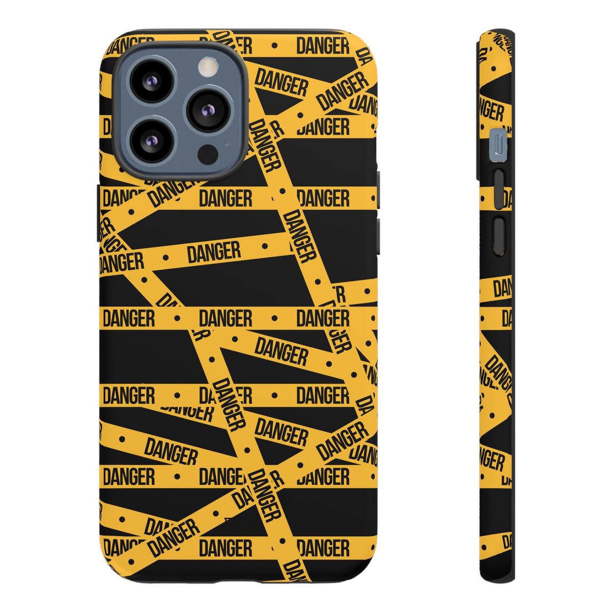 Tough Impact-Resistant Phone Case DANGER TAPE