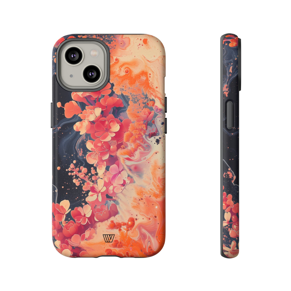 Tough Phone Case Dual-Layer Protection Phone Case WAVE OF FLOWERS