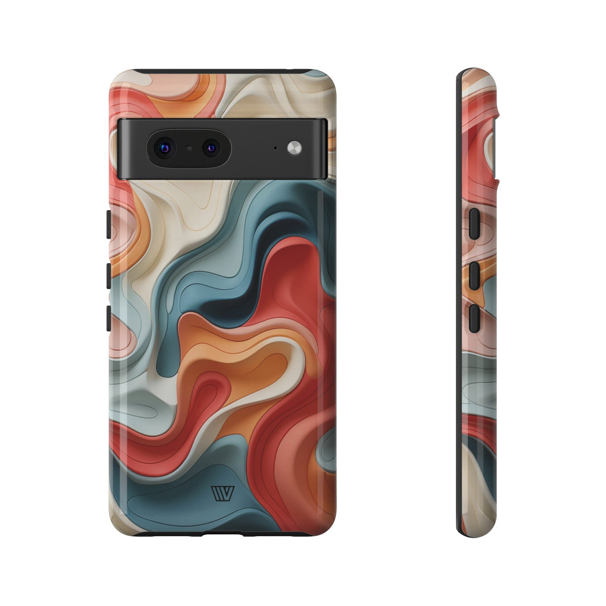 3D Colorful Clay Tough Phone Case