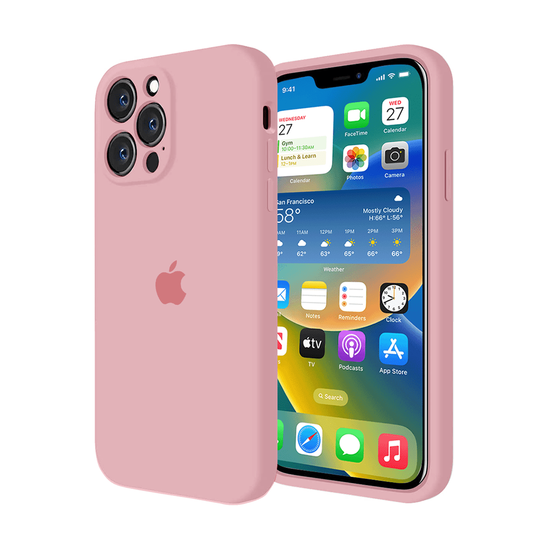 iPhone Candy Pink Silicone Camera Protection Case Apple