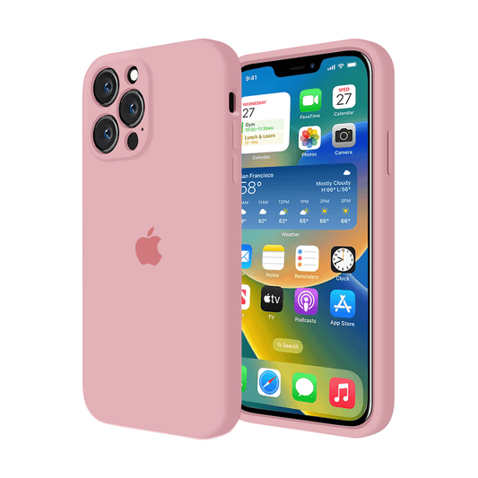 iPhone Candy Pink Silicone Camera Protection Case Apple