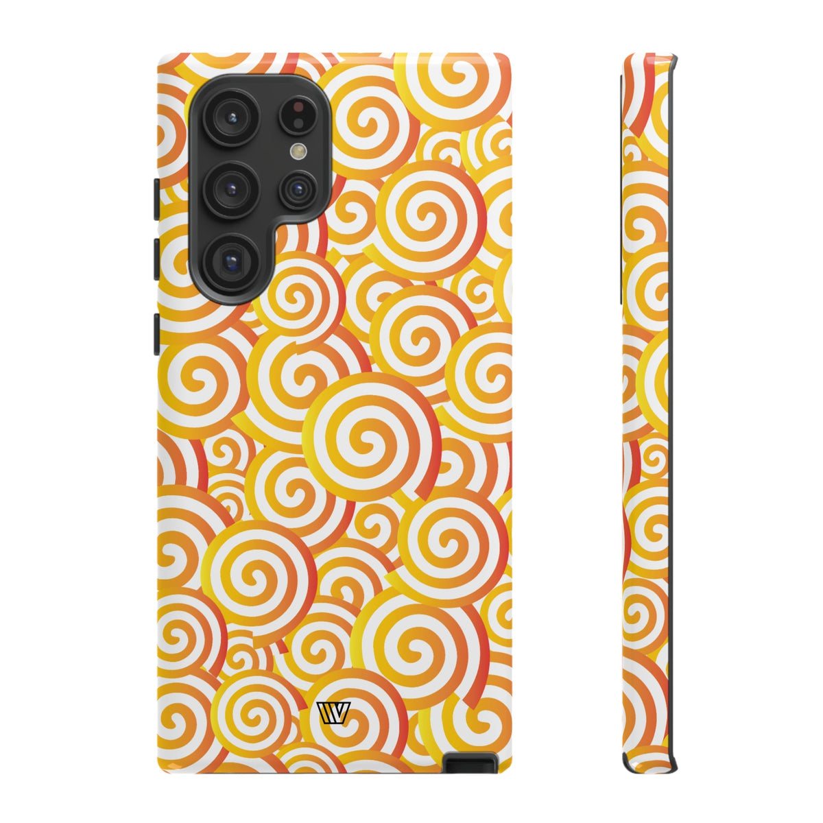 Abstract Spiral Orange Tough Phone Case