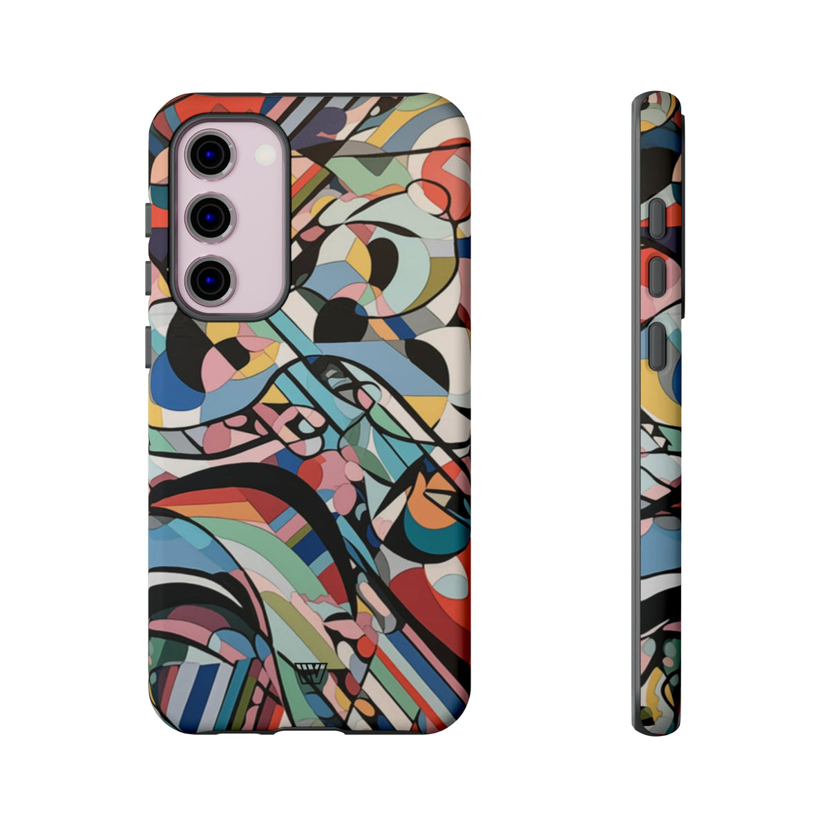 Abstract Mural Tough Phone Case Dual-Layer Protection