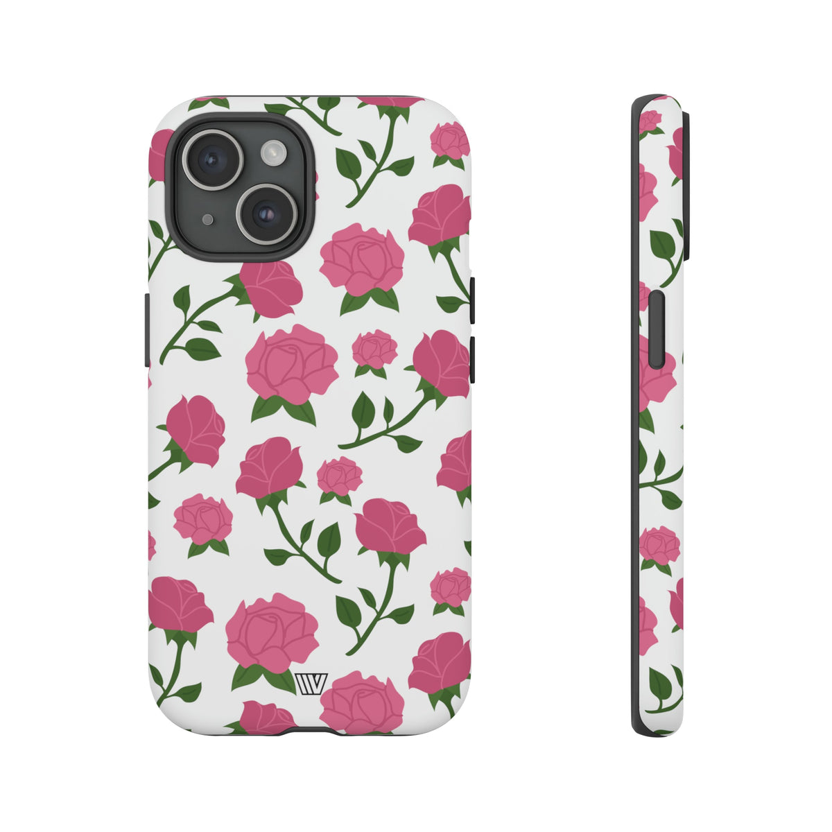 Pink Roses Tough Phone Case Dual-Layer Protective Trovvve