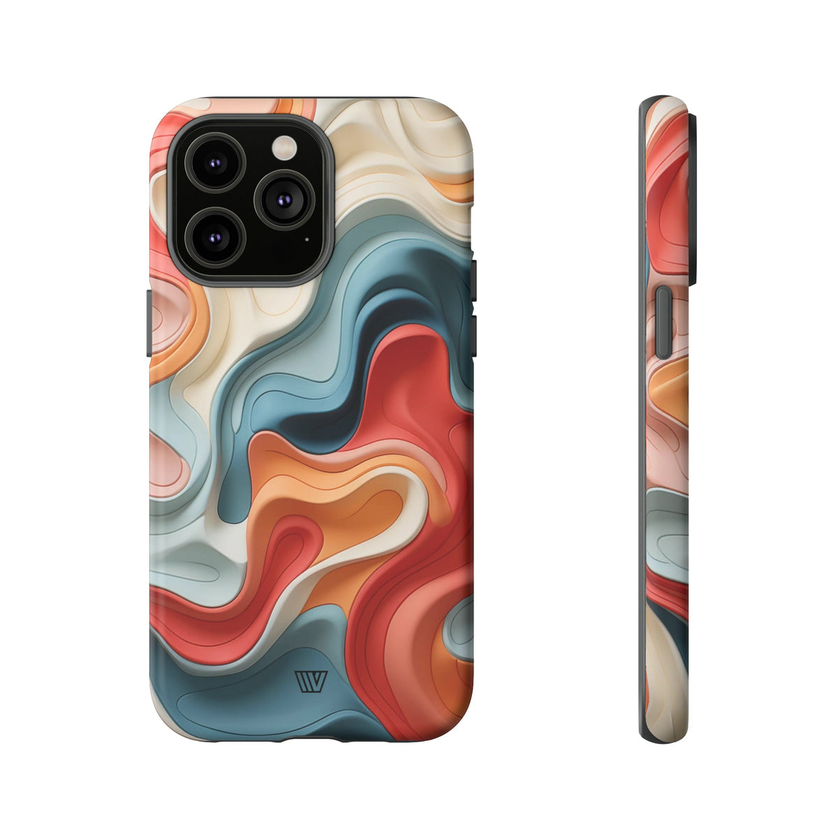 3D Colorful Clay Tough Phone Case